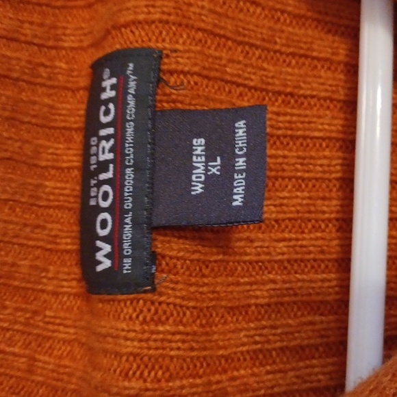 Woolrich pullover sweater pumpkin Heather color women's size xlarge - Picture 2 of 5